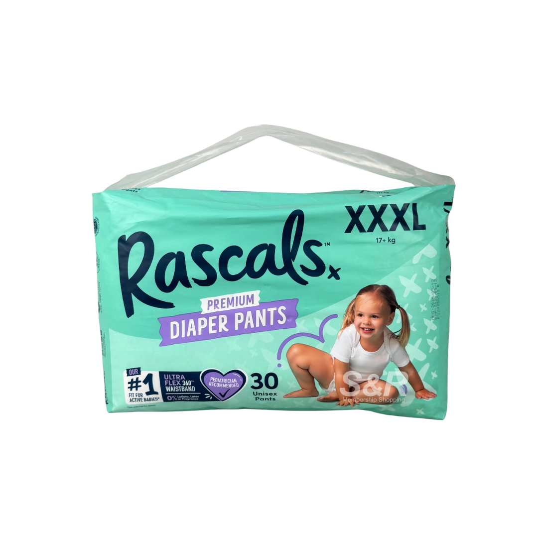 Rascals Premium Diaper Pants XXXL 30 Pieces Rascals Premium Diaper Pants XXXL 30 Pieces